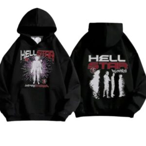 Hellstar Black Hoodie for Men